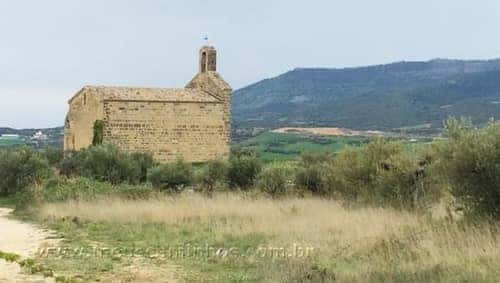 A Ermita de San Miguel, que fica a uns 700 metros da saída de Villatuerta.