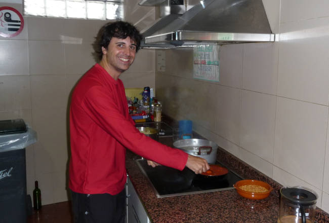 cozinha do albergue